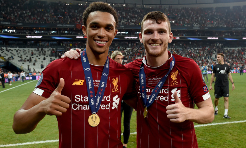 Trent Alexander-Arnold and Andy Robertson