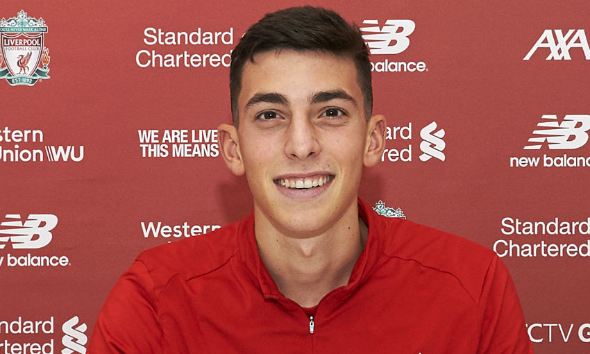 Matteo Ritaccio signs first professional contract with Liverpool FC ...