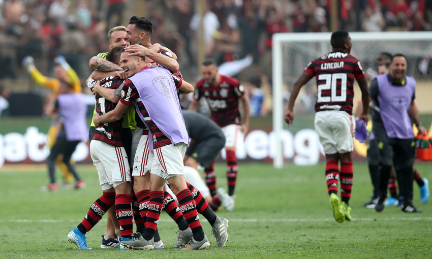 Flamengo celebrate winning 2019 Copa Libertadores