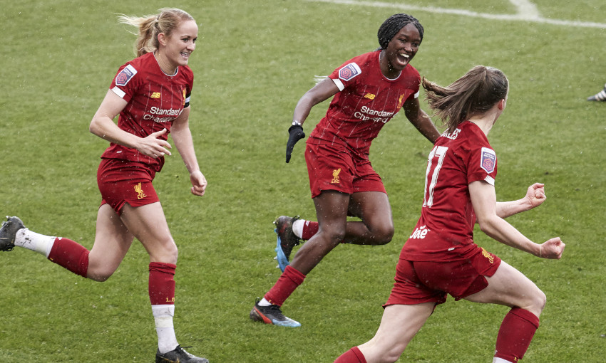 Liverpool FC Women celebrate