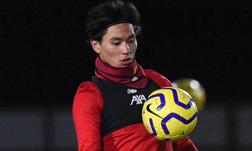 Takumi Minamino of Liverpool FC