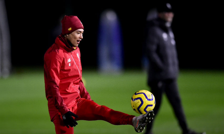 Liverpool training at Melwood