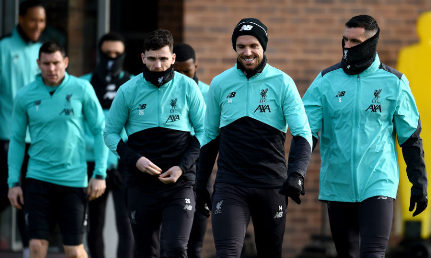 Liverpool FC training session at Melwood, February 17, 2020