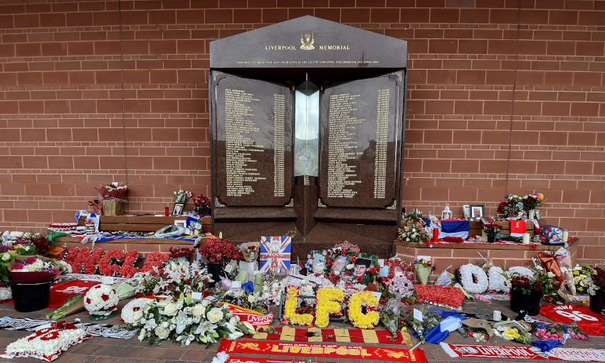 Hillsborough memorial at Anfield
