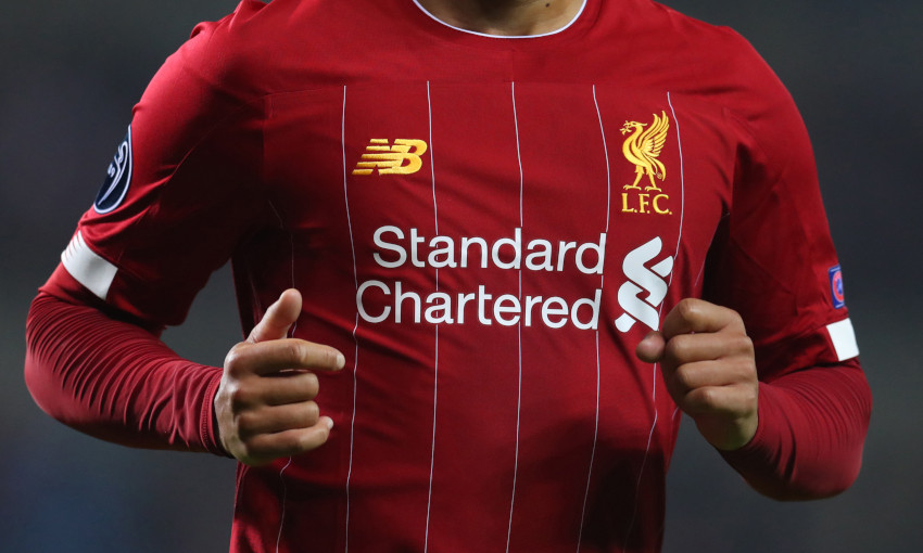 General view of a Liverpool FC shirt 2019-20