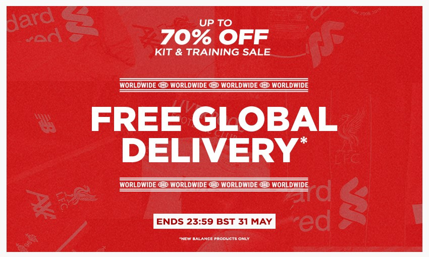 Free delivery on New Balance products with LFC Retail