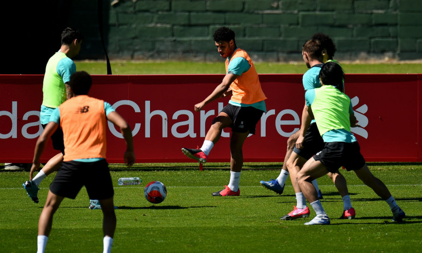 Liverpool FC training session at Melwood, May 30, 2020