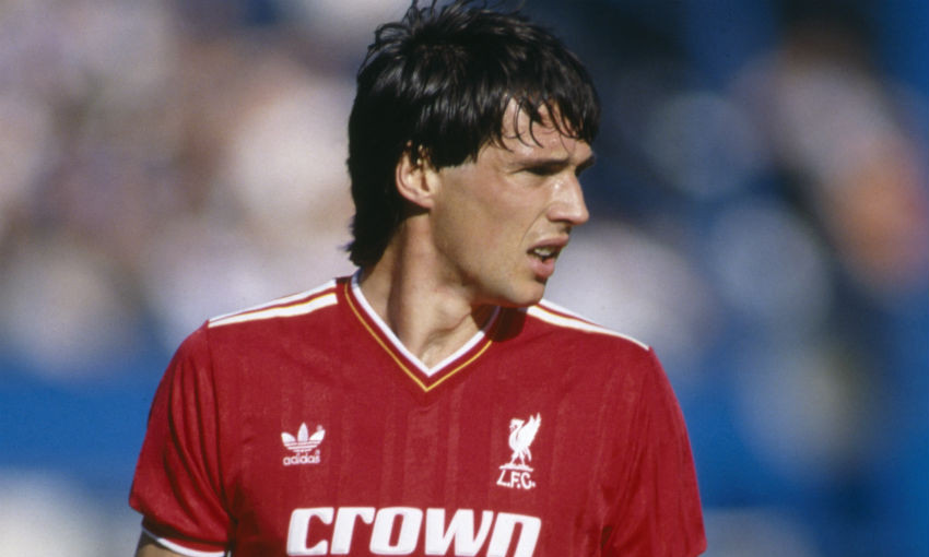 Alan Hansen in action for Liverpool FC