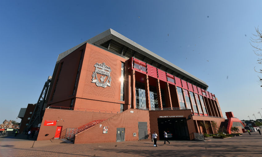 Anfield, home of Liverpool FC