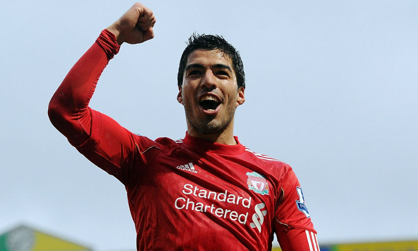 Luis Suarez in action for Liverpool FC