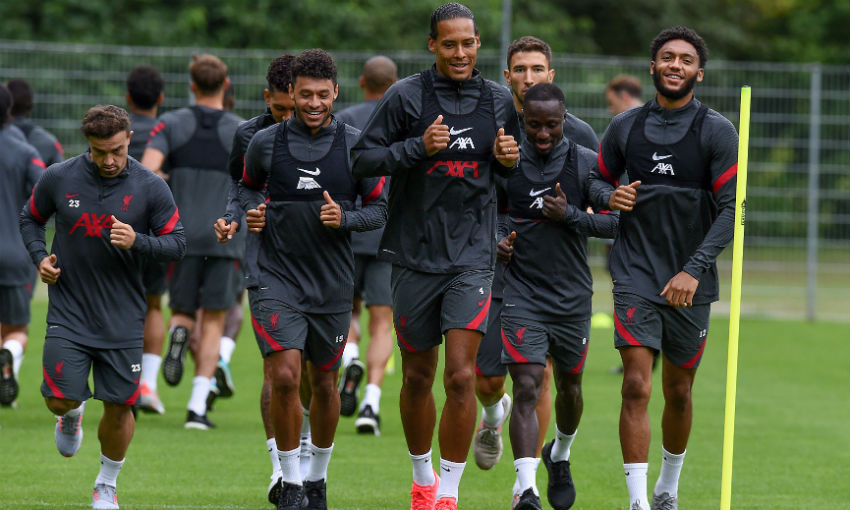 Liverpool FC pre-season training session in Austria, August 18, 2020