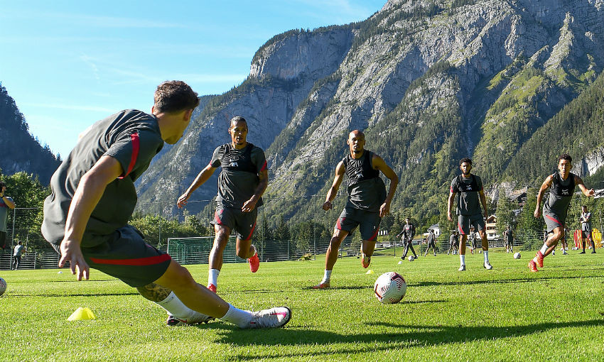 Liverpool training in Austria