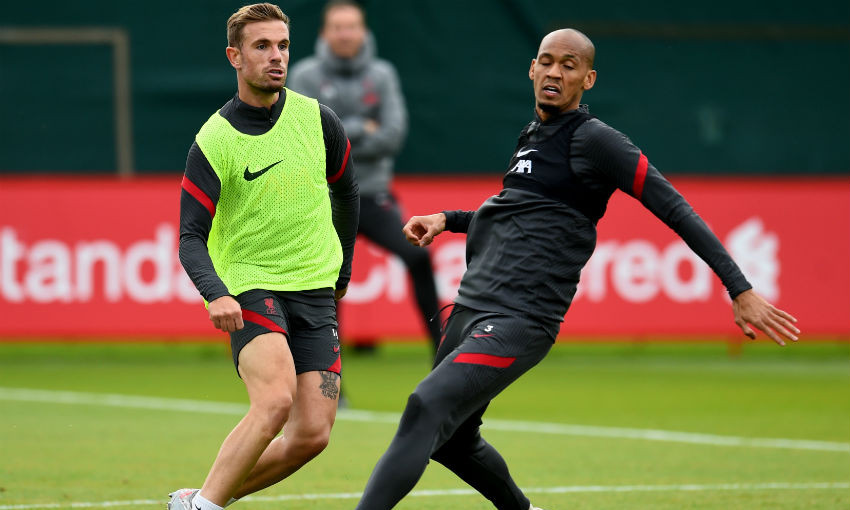 Liverpool FC training session at Melwood, October 2, 2020
