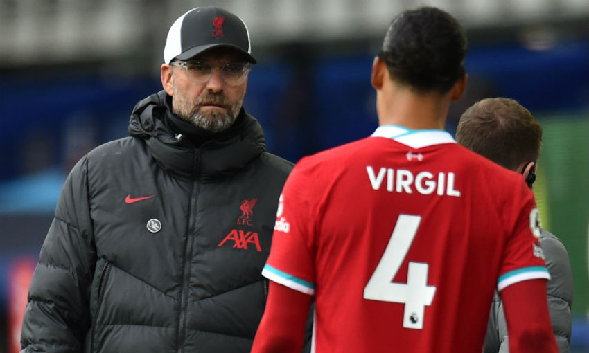 Jürgen Klopp and Virgil van Dijk of Liverpool FC