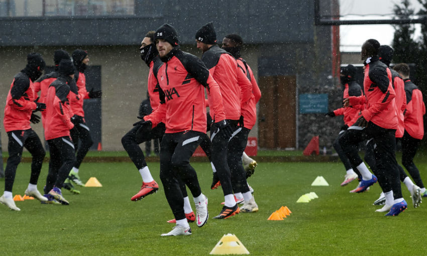 Liverpool FC training session, December 8, 2020
