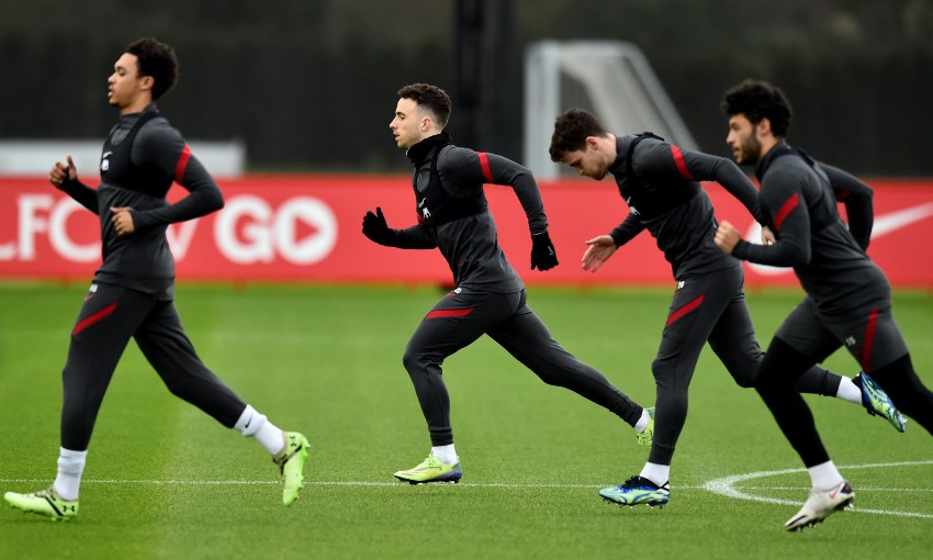Liverpool FC training session, February 24, 2021