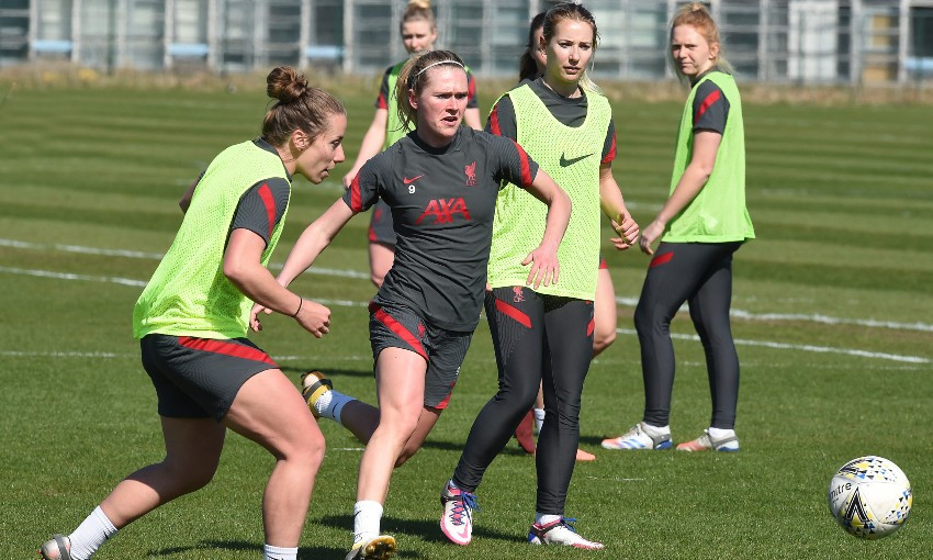 Liverpool FC Women training session, April 2, 2021