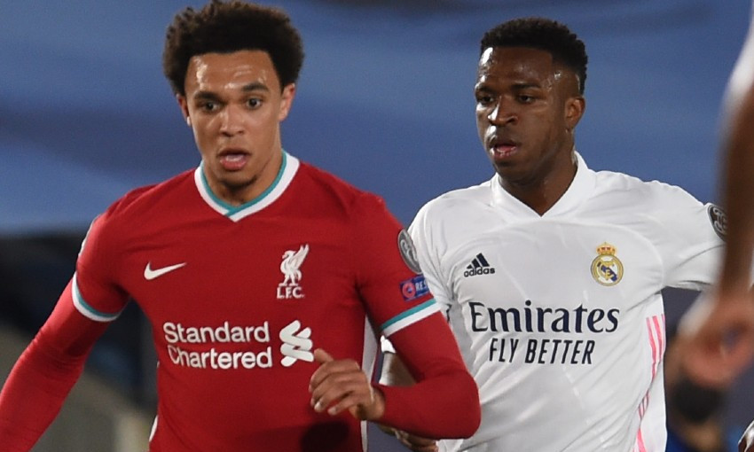 Real Madrid 3-1 Liverpool, Trent Alexander Arnold, Vinicius Junior
