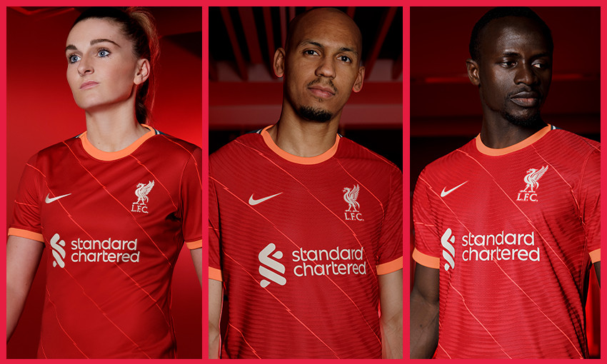Liverpool FC Nike home kit for 2021-22 season