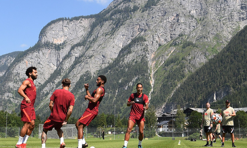 Liverpool FC pre-season training session in Austria