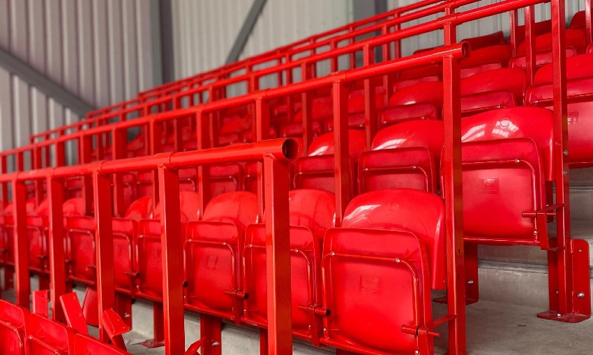 Rail seating at Anfield