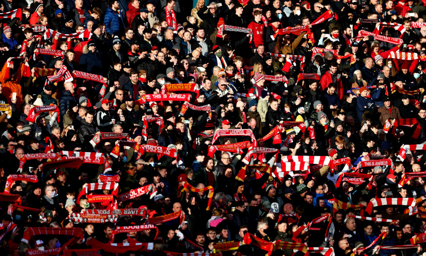 Fans at Anfield