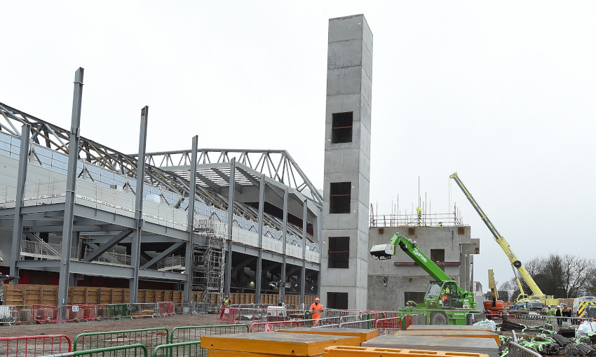 Anfield Road Stand expansion - February 2022