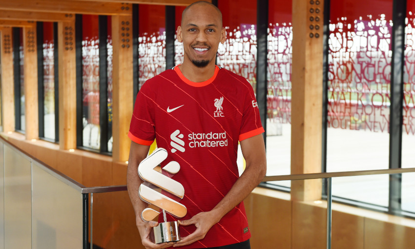 Fabinho wins Standard Chartered Men's Player of the Month