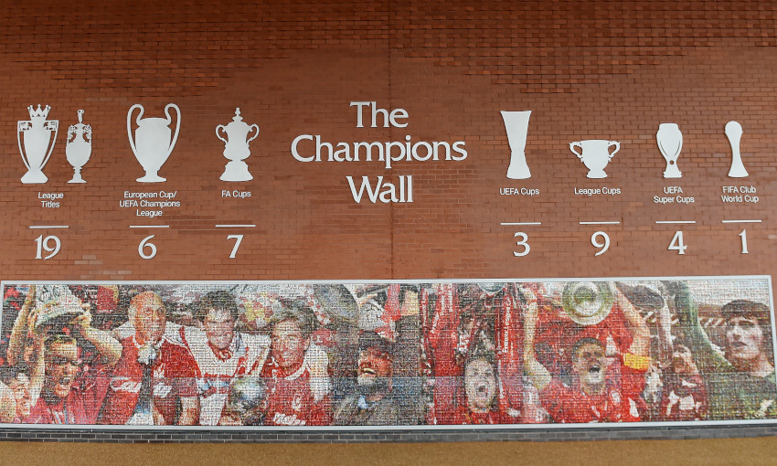 Champions Wall at Anfield