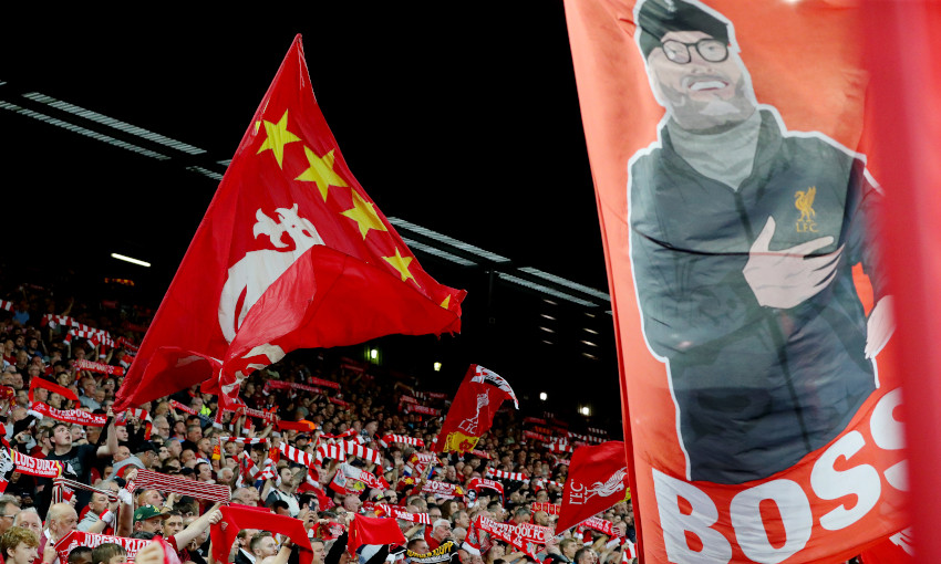 Fans at Anfield