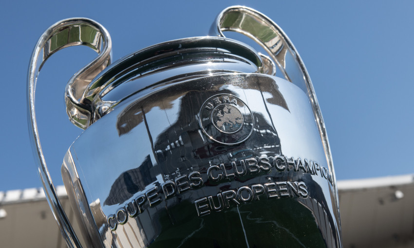 A close-up shot of the European Cup