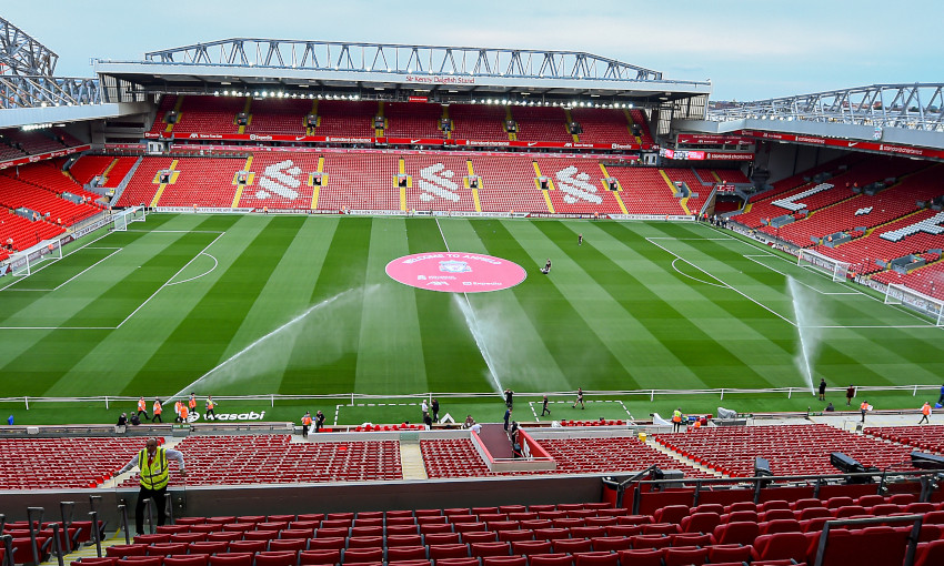 A general view of Anfield before a match