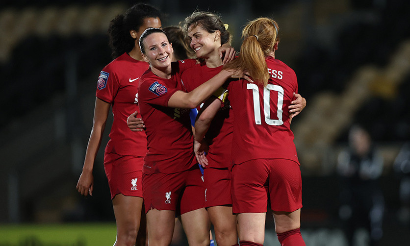 Liverpool Women celebrate