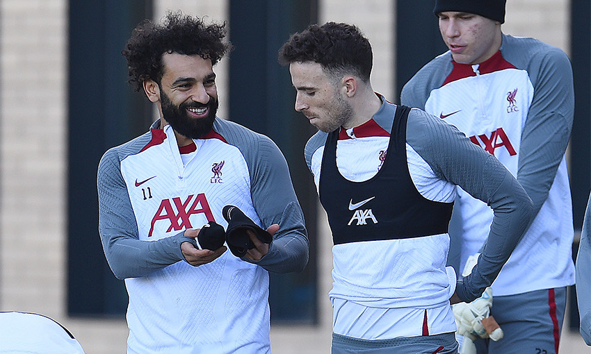 Diogo Jota and Mohamed Salah