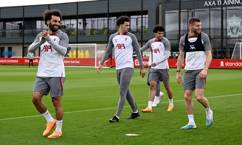 Liverpool FC training session