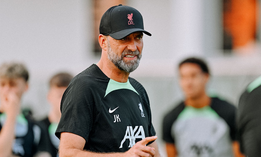 Liverpool's training session in Singapore on August 1, 2023