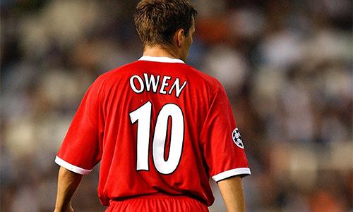 Michael Owen wore the Liverpool No.10 shirt from 1998 to 2004.