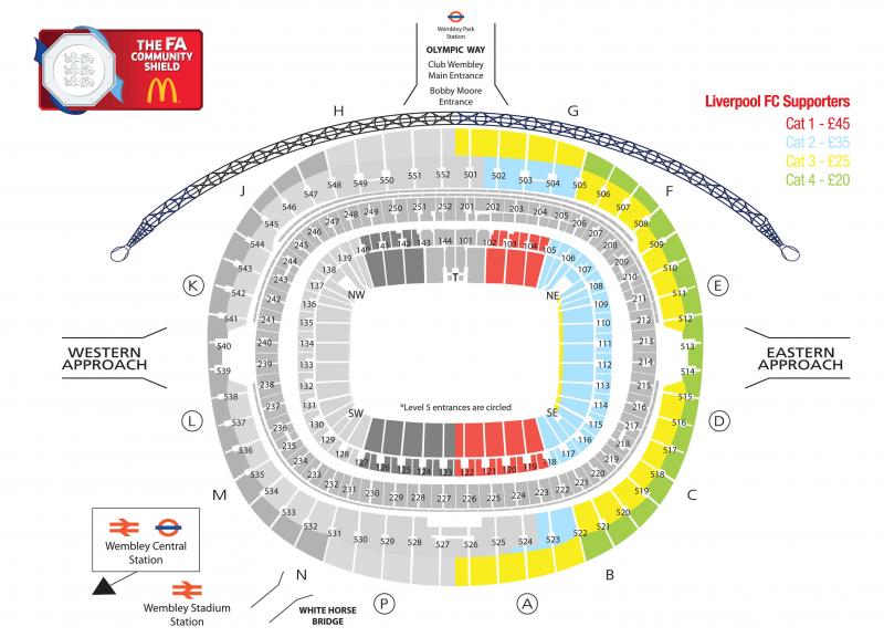 Wembley Stadium Seating Chart