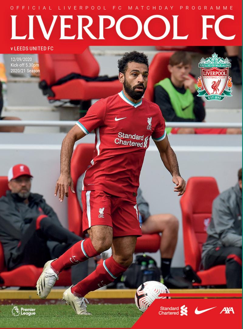 Liverpool v Leeds Official matchday programme available to order now